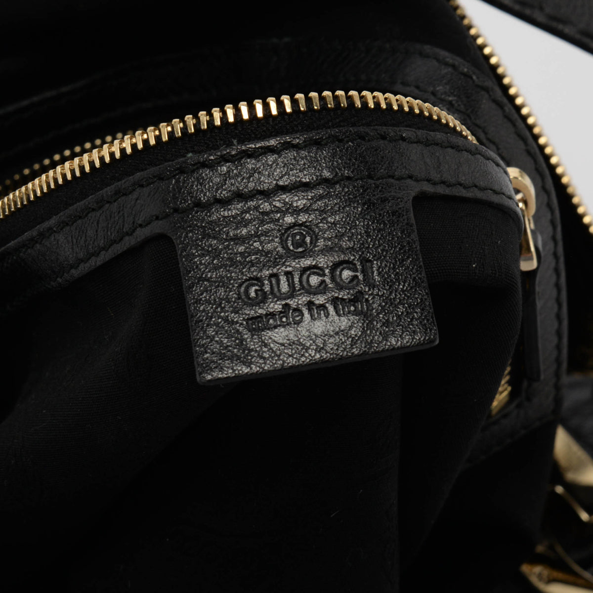 Gucci Black Leather & Guccissima Charlotte Hobo Bag