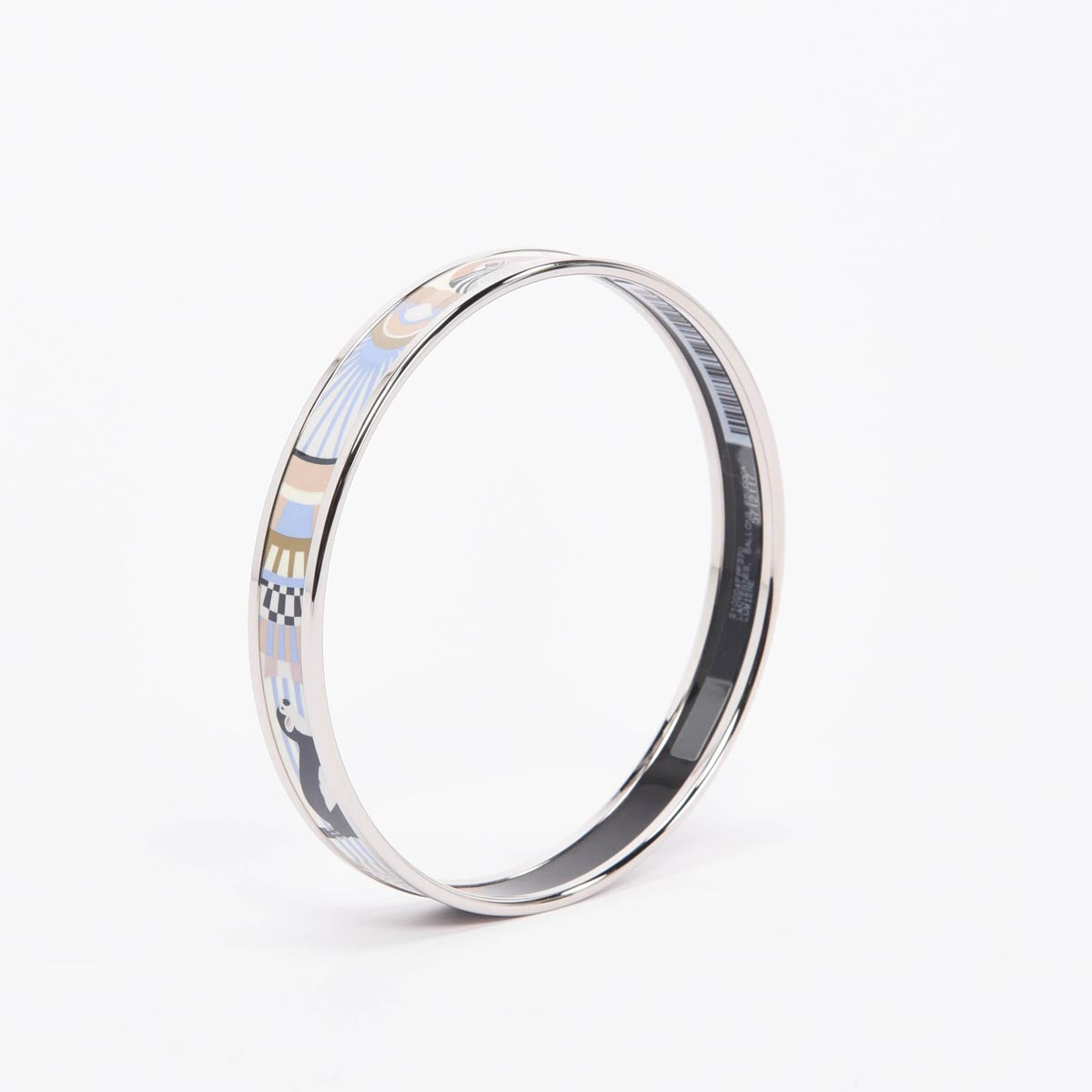 Hermes Pastel Enamel Lanternes Ballons et Cocardes Bangle