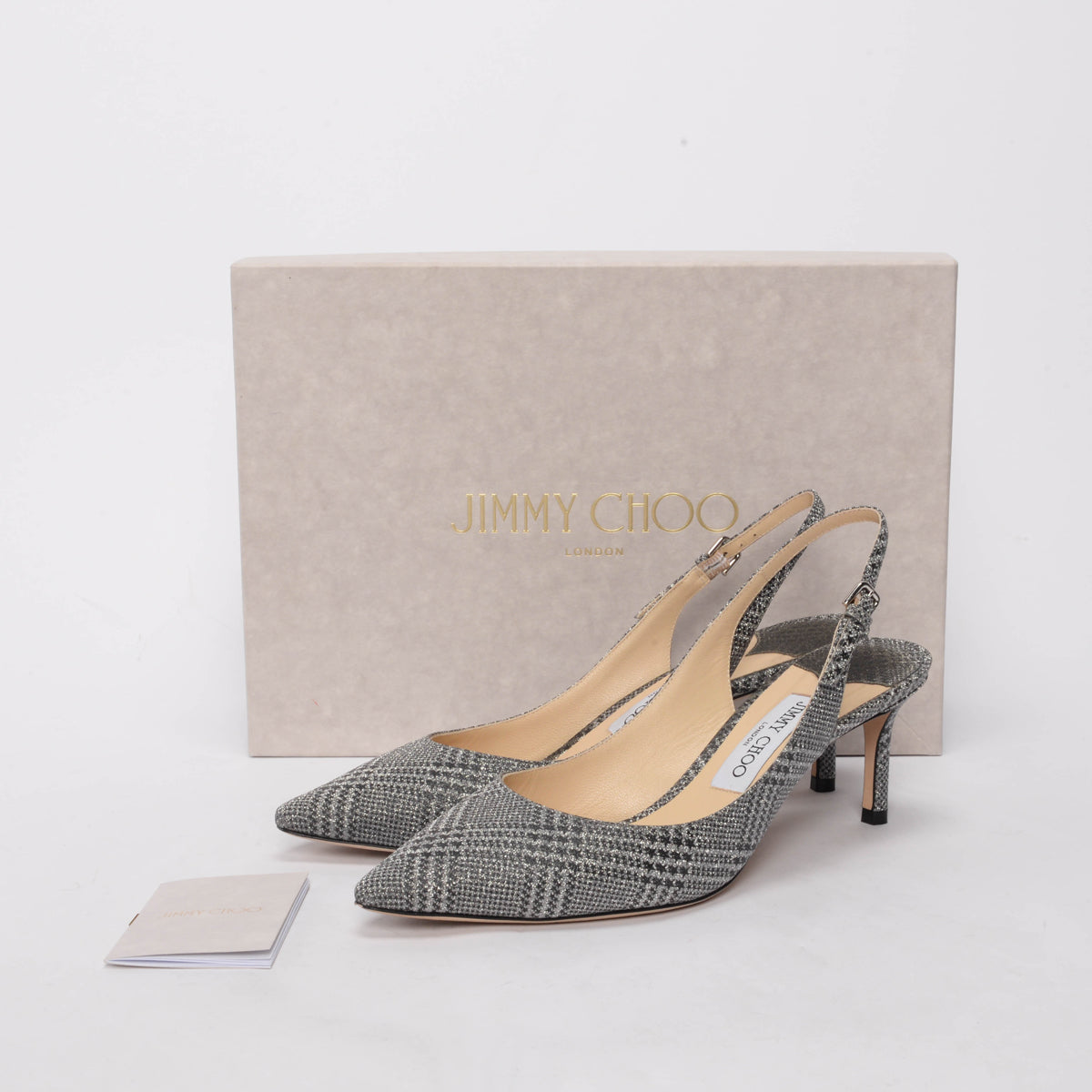 Jimmy Choo Silver Prince Of Stars Erin 60 Slingbacks 39