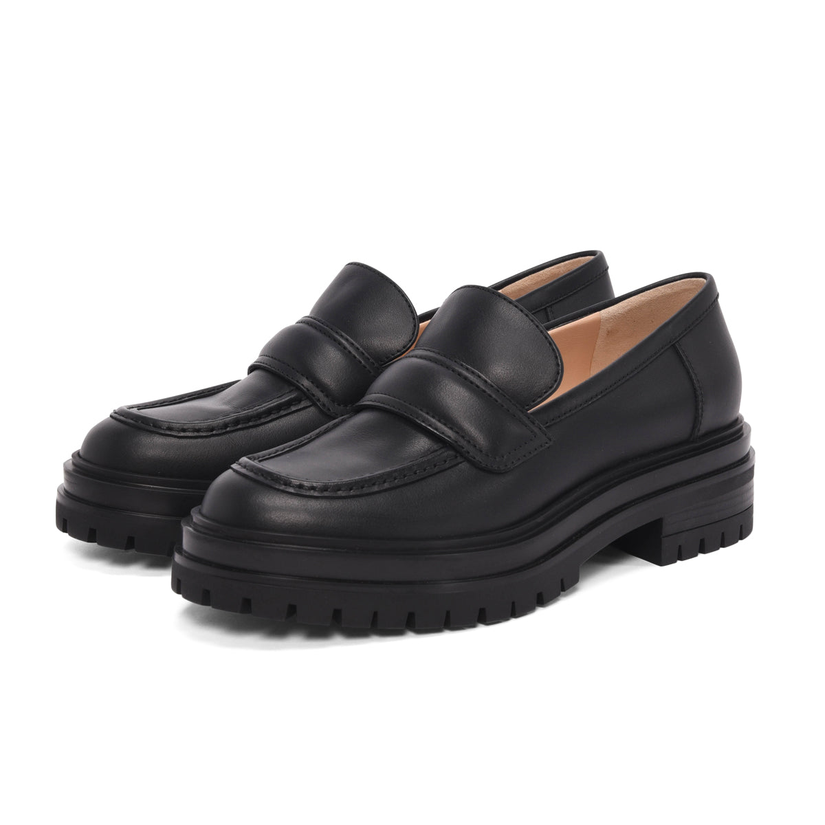 Gianvito Rossi Black Nappa Thierry Loafers 36