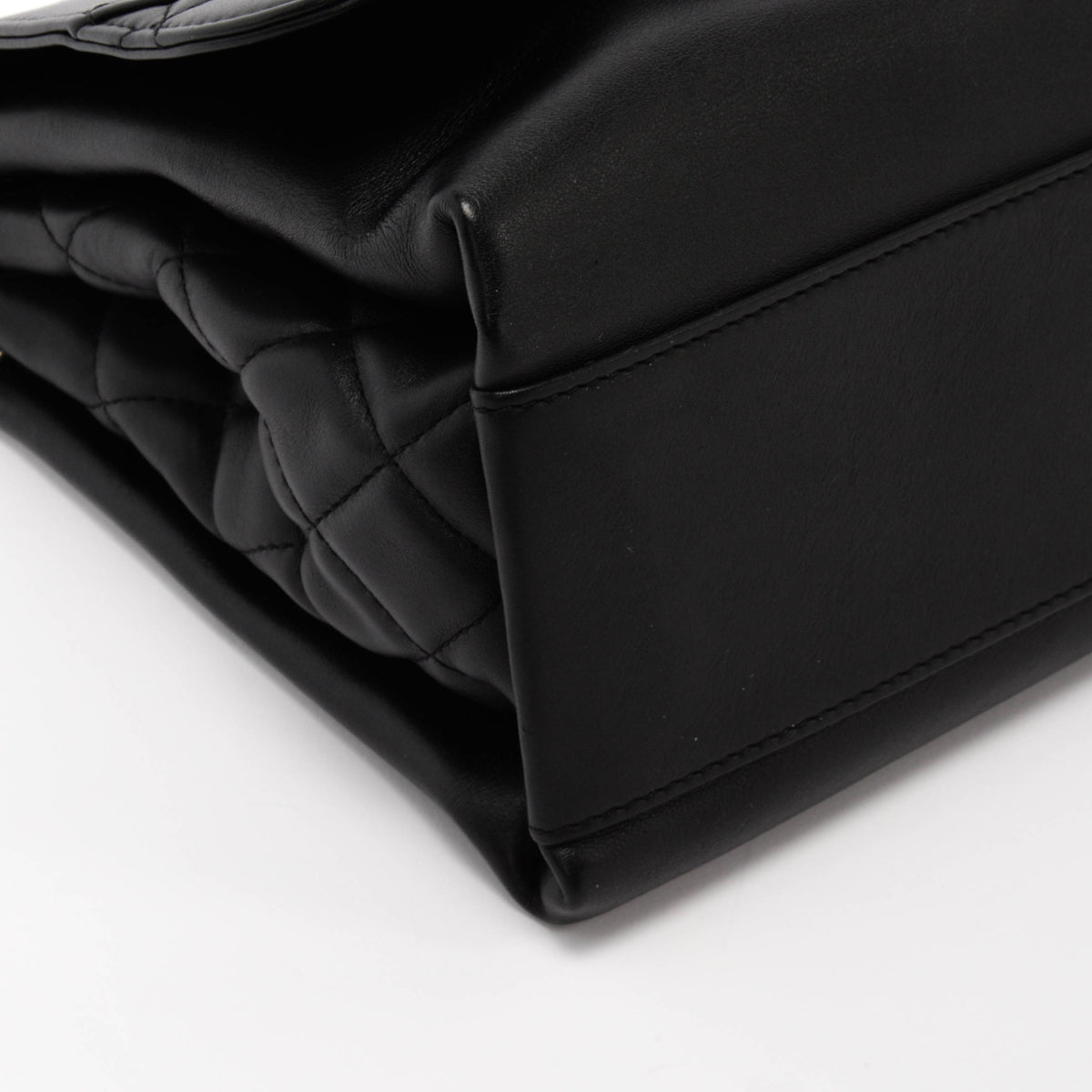 Chanel Black Lambskin Medium Tramezzo Bag