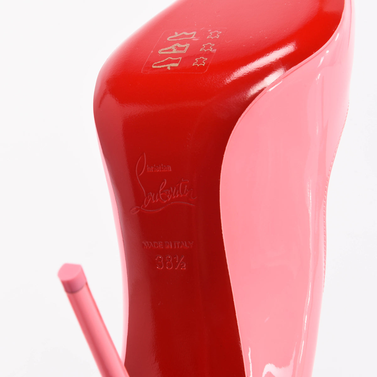 Christian Louboutin Bubble Gum Patent Hot Chick Pumps 38.5