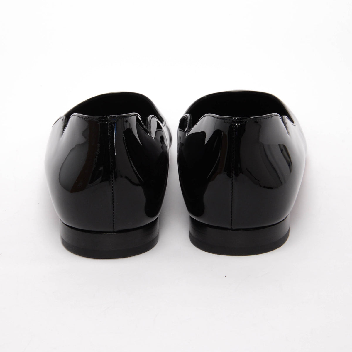 Christian Louboutin Black Patent Hot Chickita Flats 41