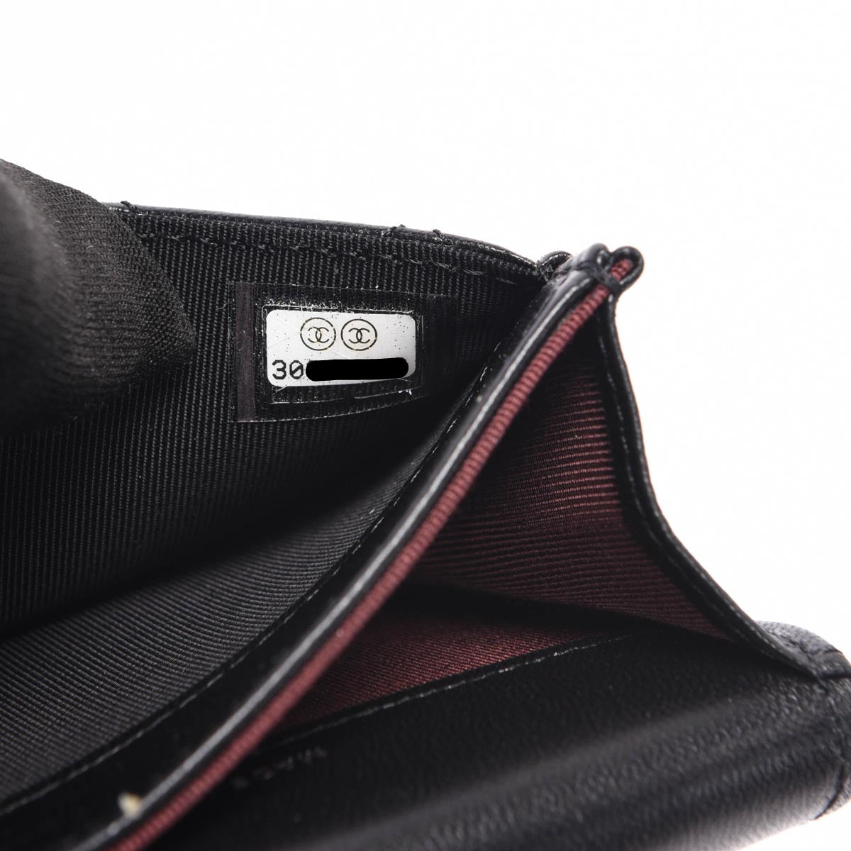 Chanel Black Quilted Lambskin Classic Flap Card Holder