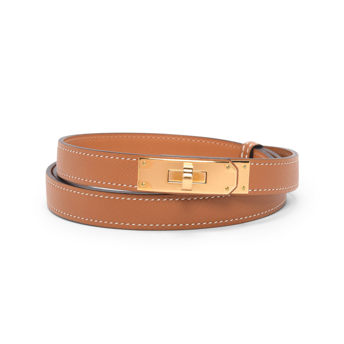Hermes Gold Epsom Kelly 18 Belt