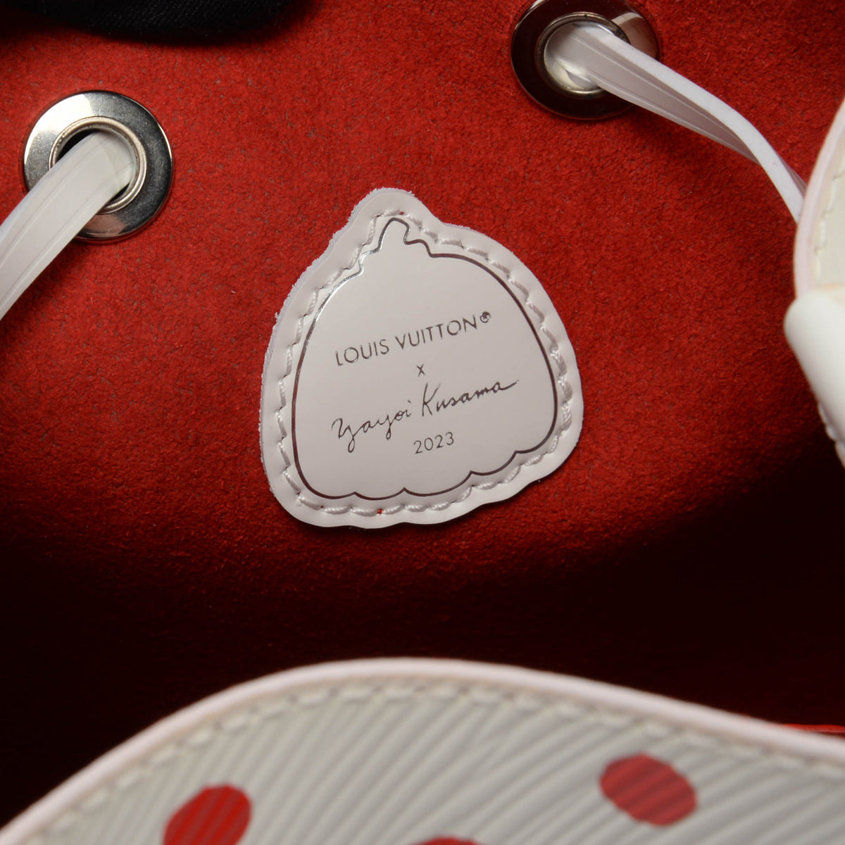 Louis Vuitton x Yayoi Kusama White & Red Epi Neonoe BB