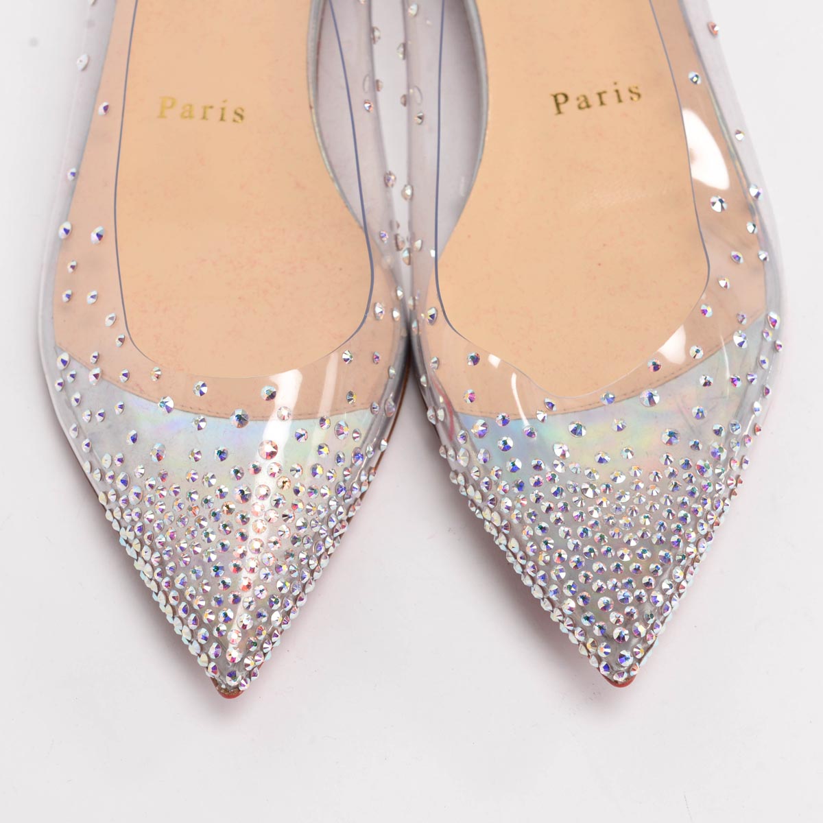 Christian louboutin pvc flats hotsell