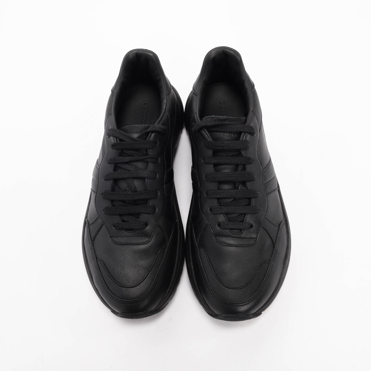 Bottega Veneta Black Leather Speedster Sneakers 42