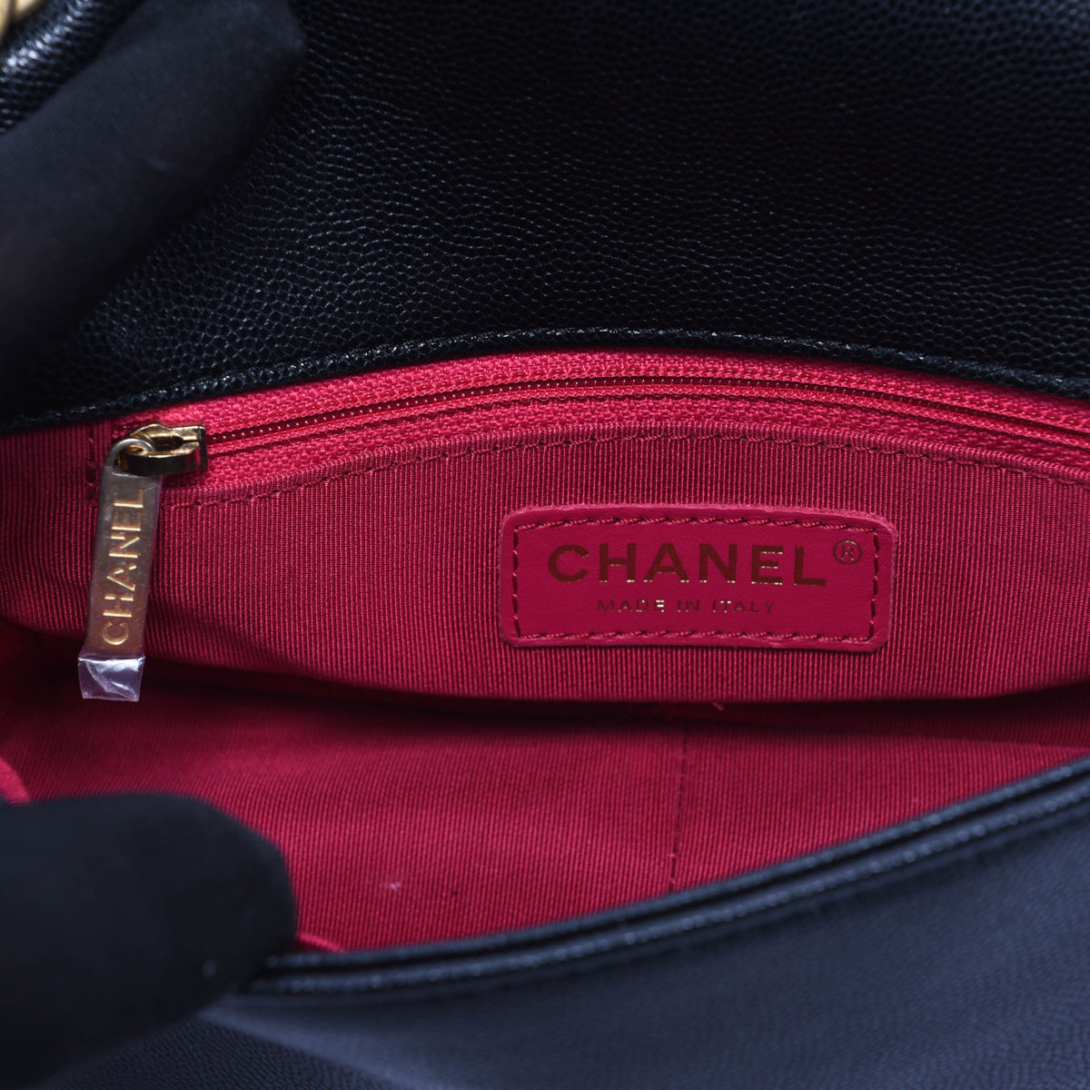 Chanel Black Caviar Small Fashion Therapy Flap Bag