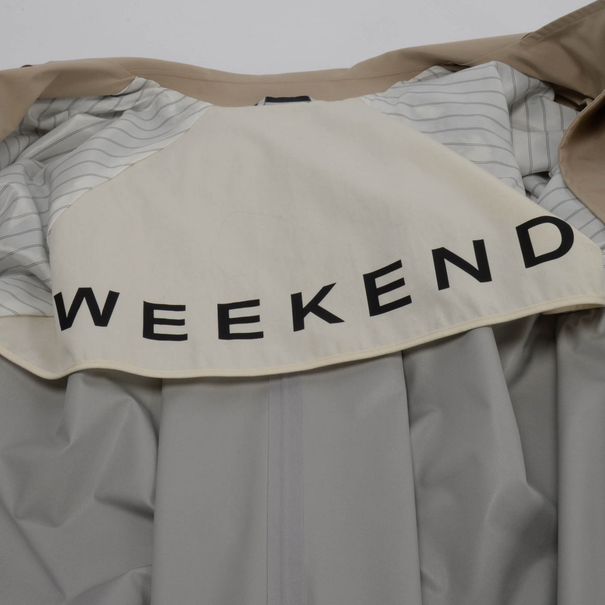 Max Mara Weekend Sand Water-Repellent Cotton Fatto Trench Coat IT 40