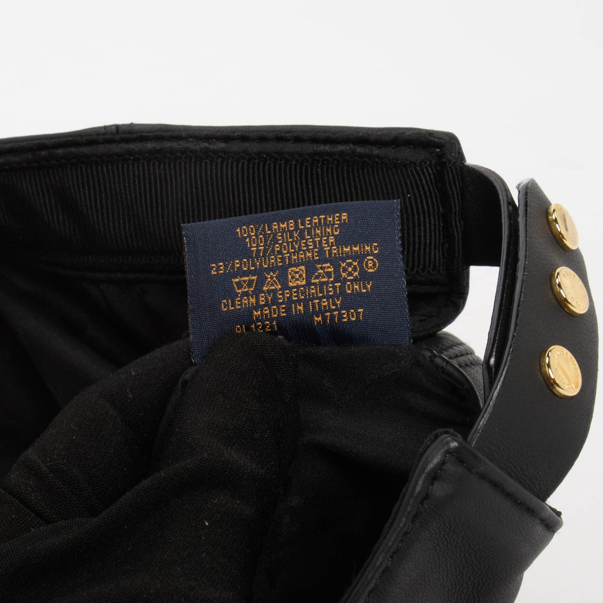 Louis Vuitton Black Leather Cruiser Cap