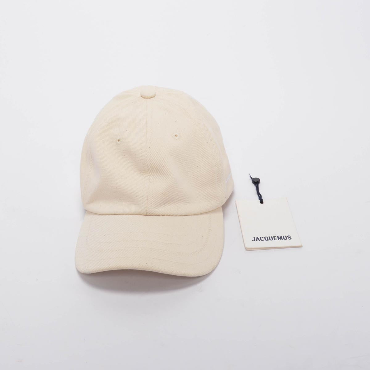 Jacquemus Cream Canvas La Casquette Jacquemus Cap