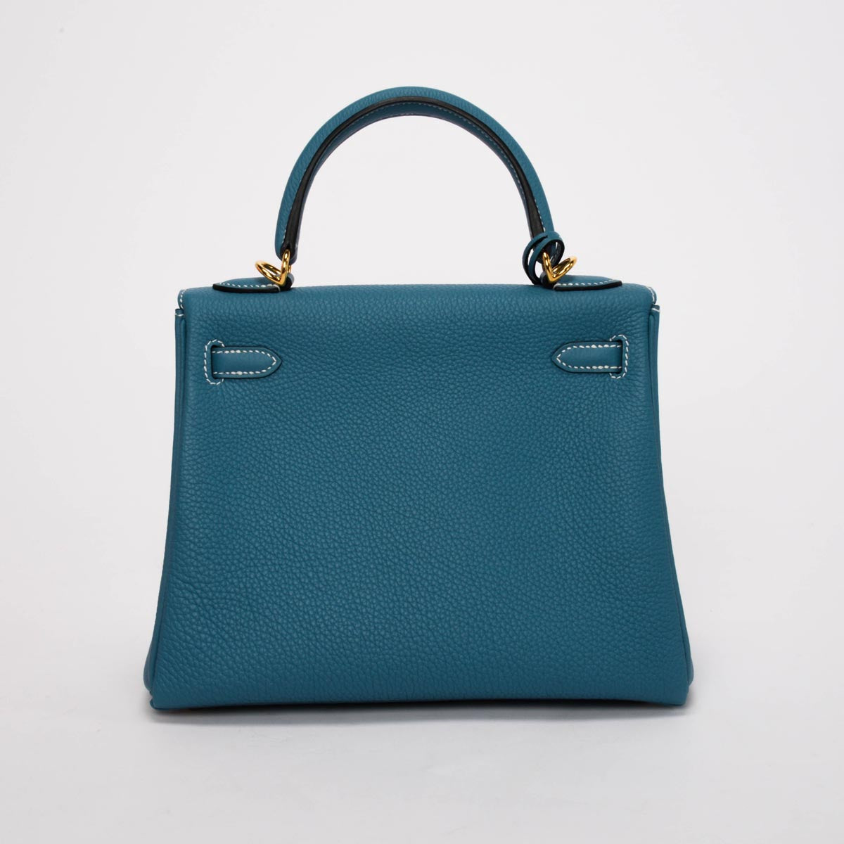 Hermes New Bleu Jean Togo Kelly 25 GHW