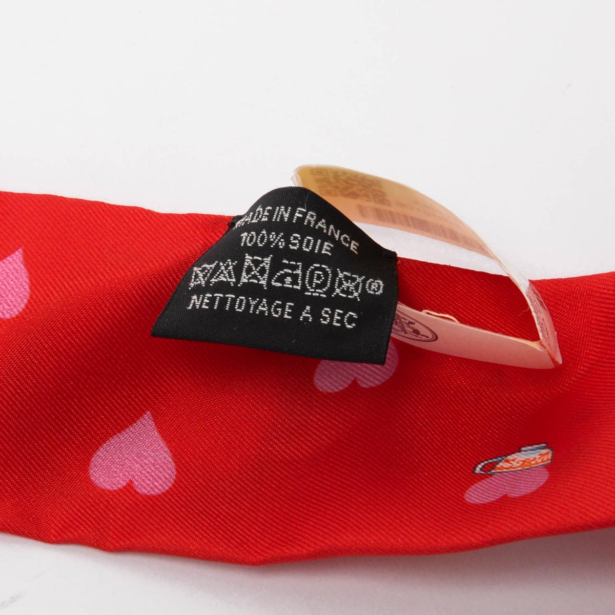 Hermes Rouge Vif Silk Tea Time Twilly