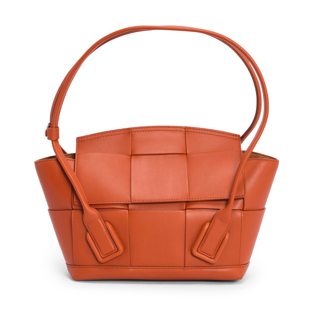 Bottega Veneta Rust Intrecciato Arco Small Tote
