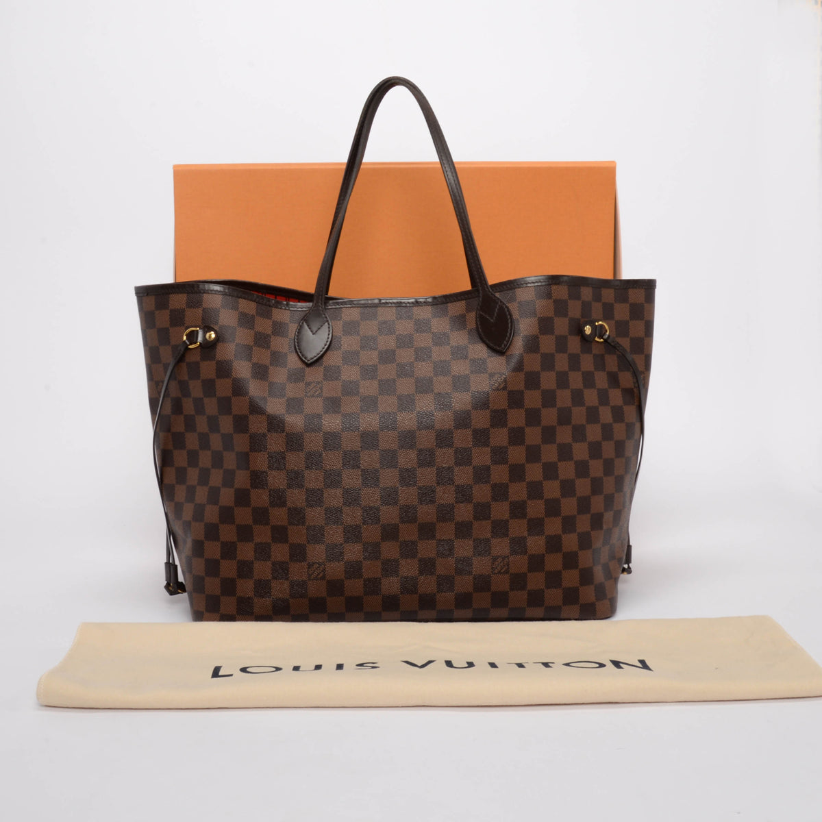 Louis Vuitton Damier Ebene Neverfull GM Tote