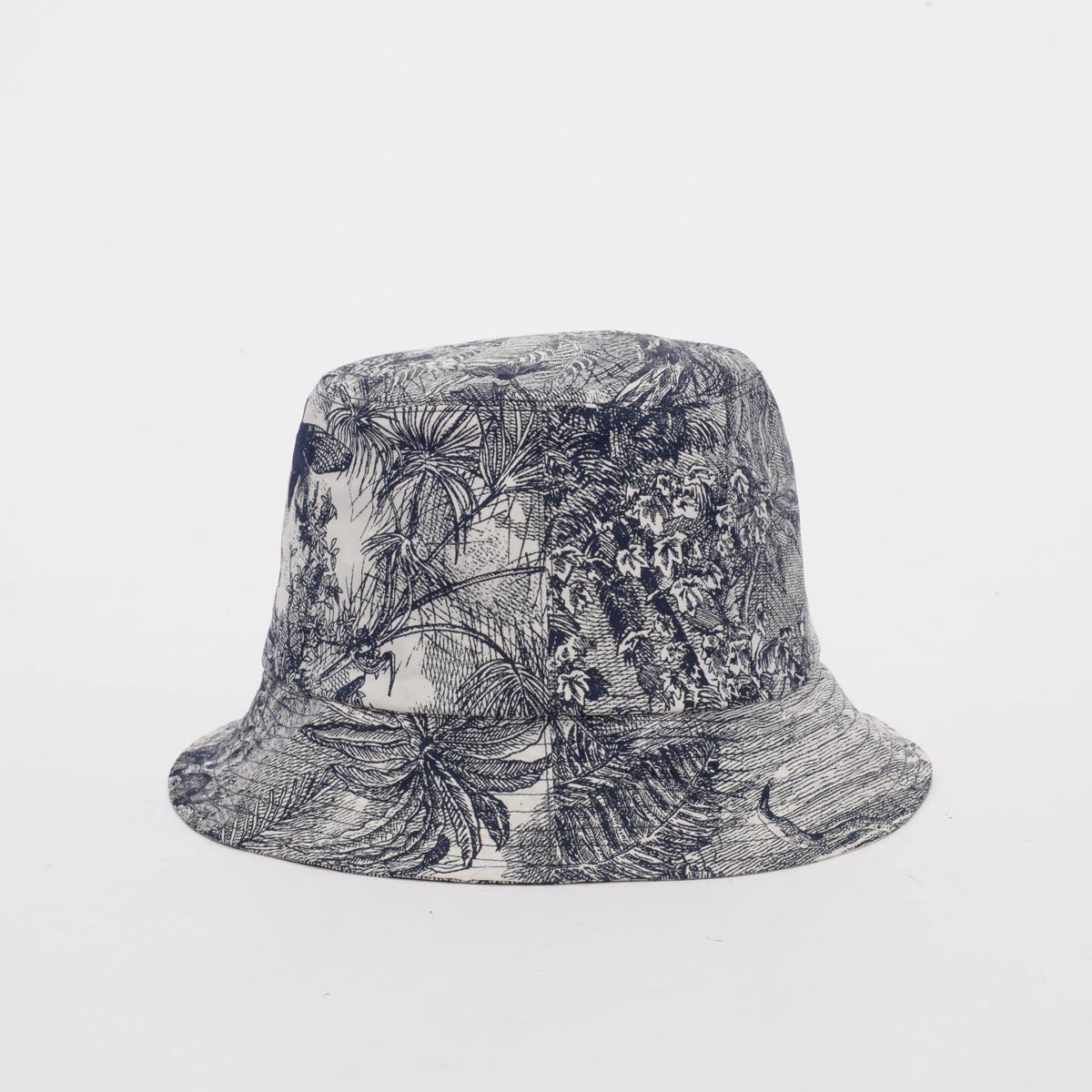 Dior Navy Nylon Toile de Jouy Bucket Hat