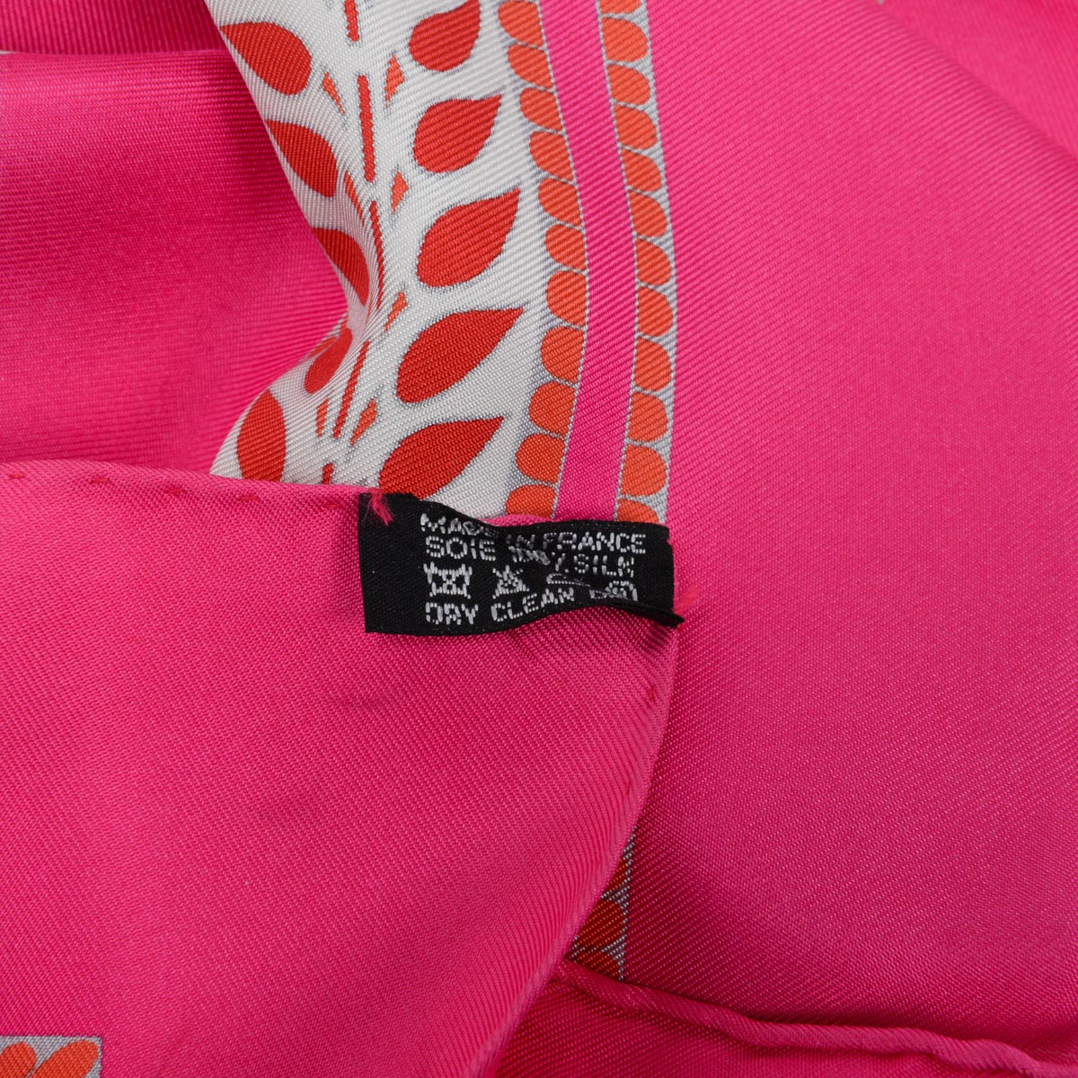 Hermes Pink Silk La Danse Du Cheval Marwari Scarf