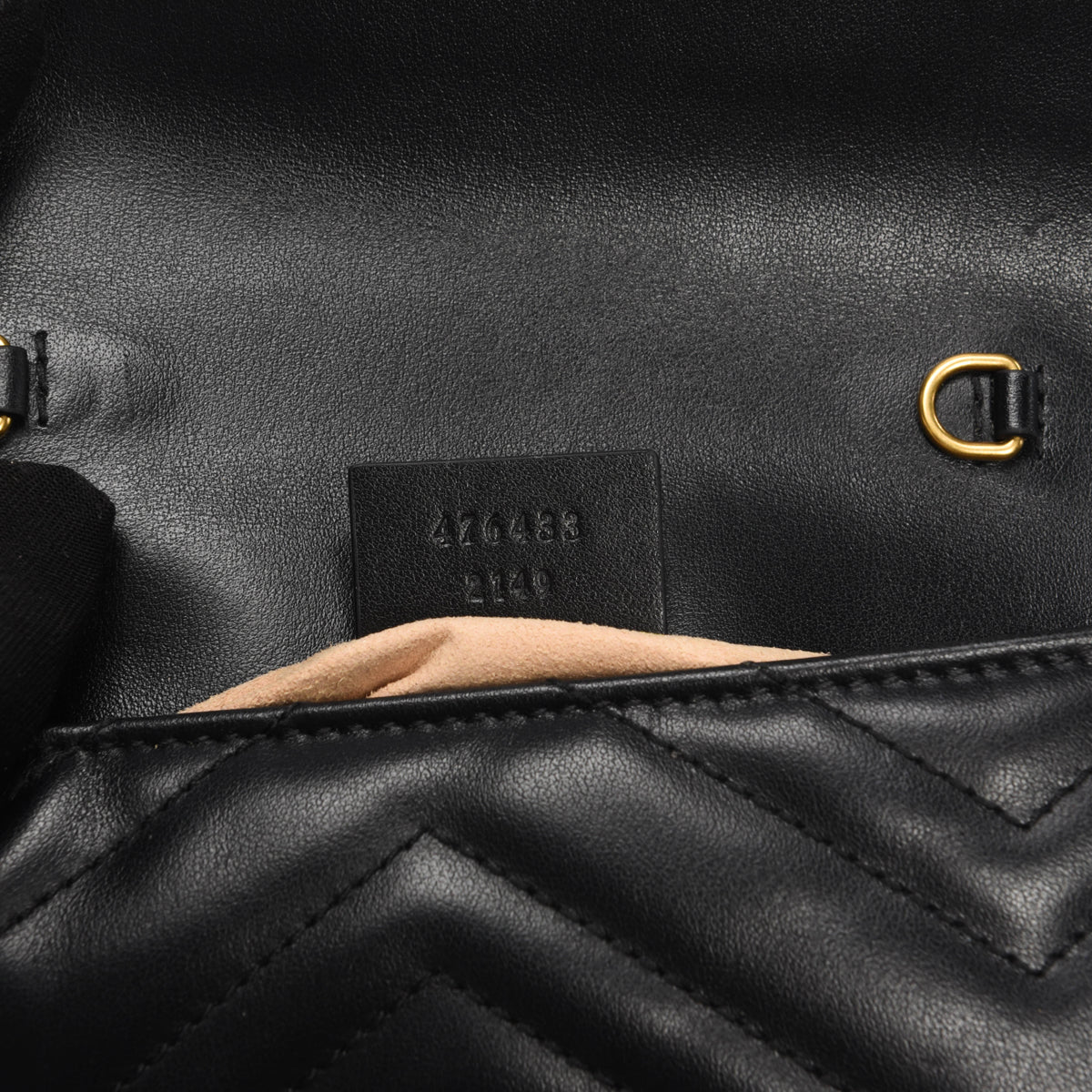 Gucci Black Matelasse GG Marmont Super Mini Bag