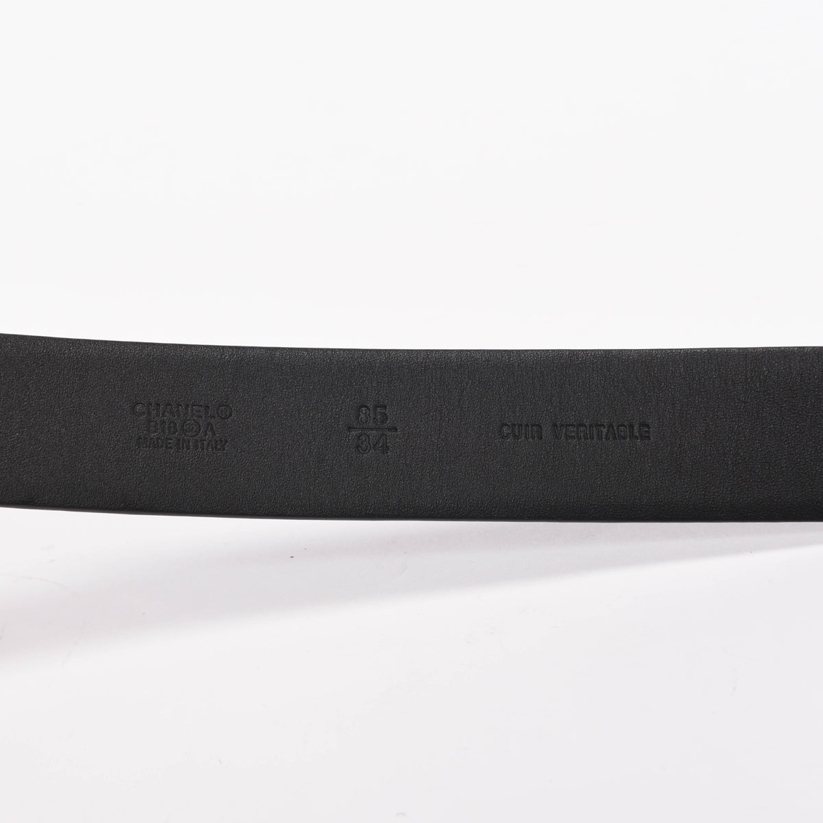 Chanel Black Lambskin Black Pearl CC Belt