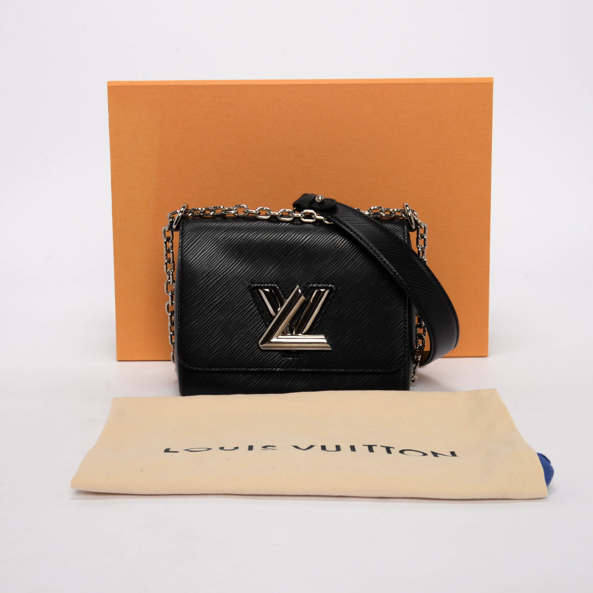 Louis Vuitton Black Epi Leather Twist PM Bag