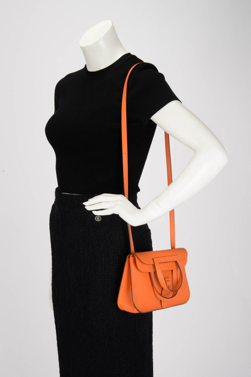 Hermes Orange Swift Mini Halzan 22