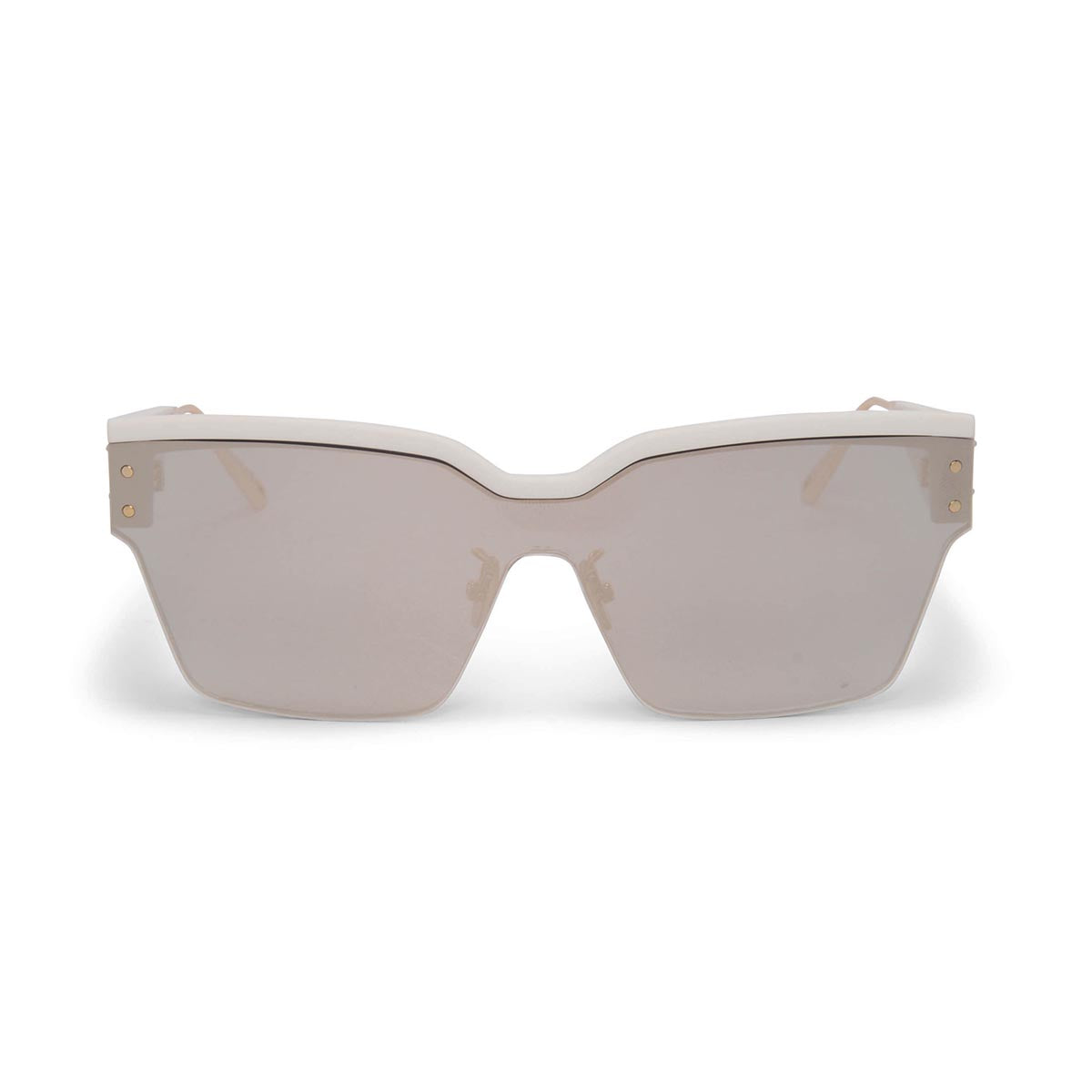 Dior White DiorClub Square Shield Sunglasses