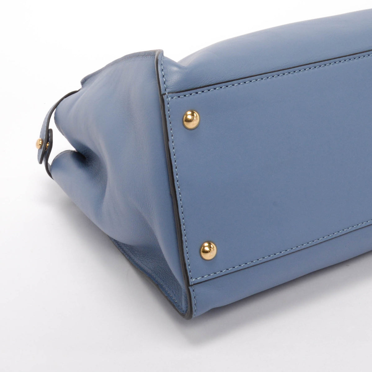 Fendi Light Blue & Tortoiseshell Calfskin Large Peekaboo Bag