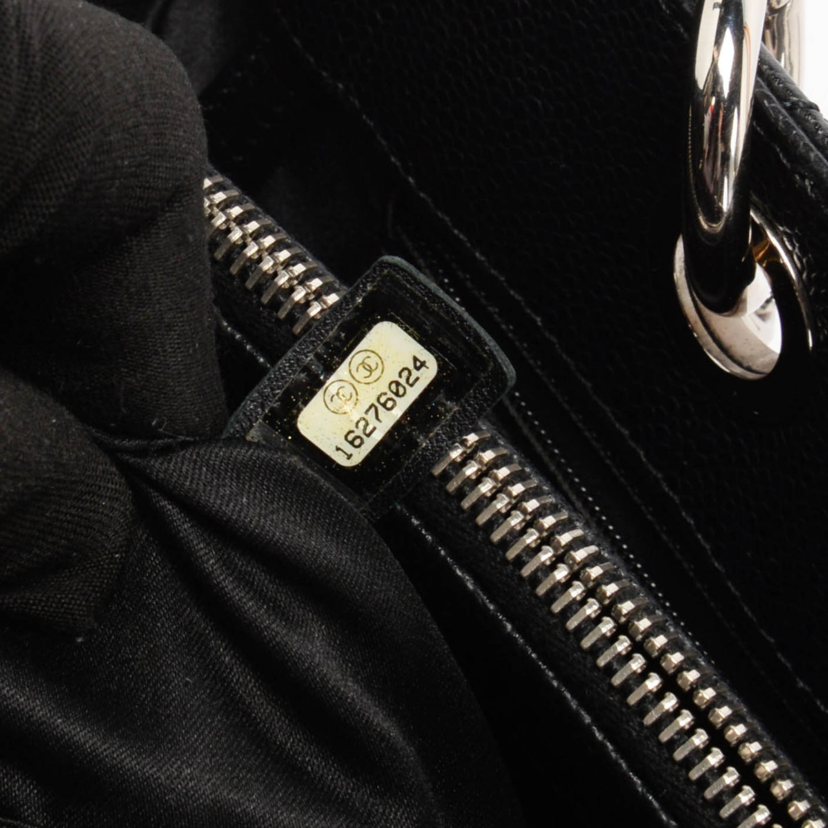 Chanel Black Quilted Caviar Grand Shopping Tote