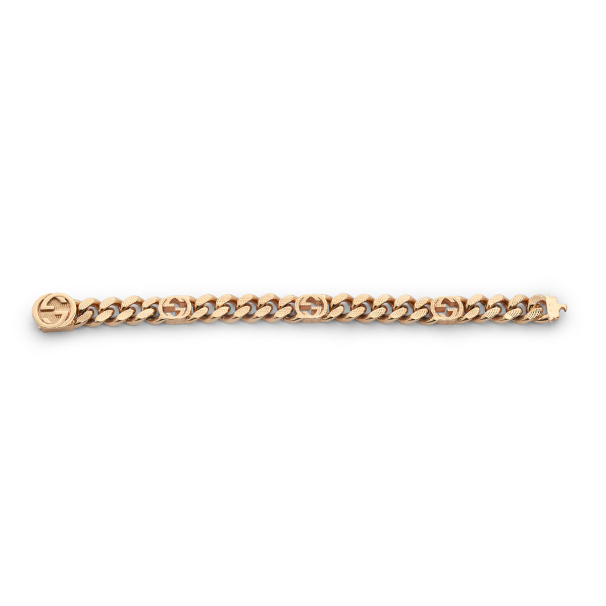Gucci Gold Interlocking G Chain-Link Bracelet
