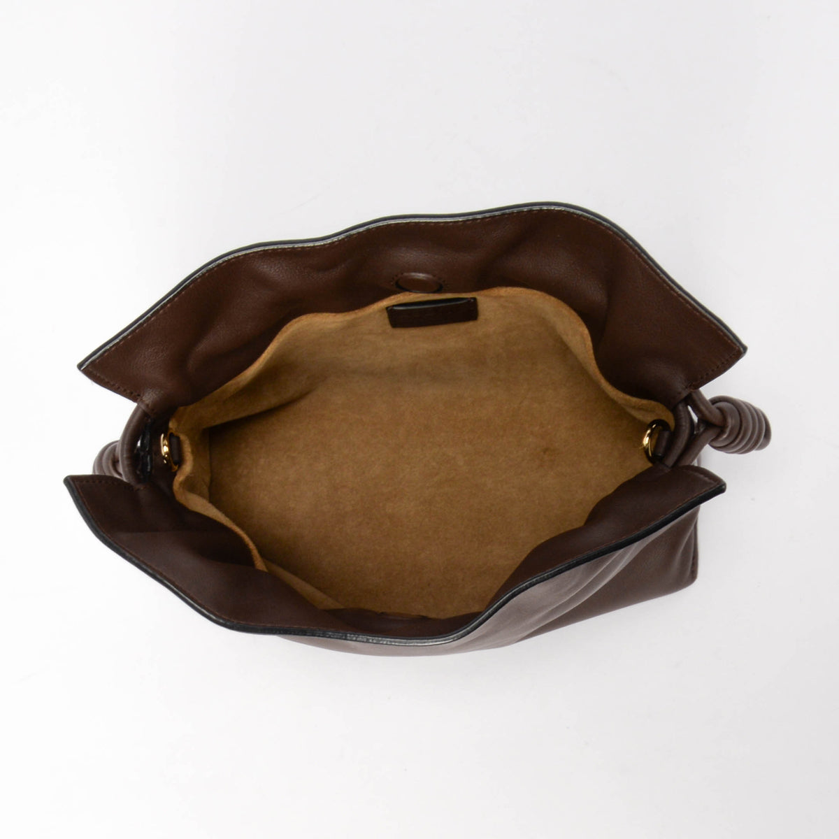 Loewe Chocolate Nappa Calfskin Mini Flamenco Bag