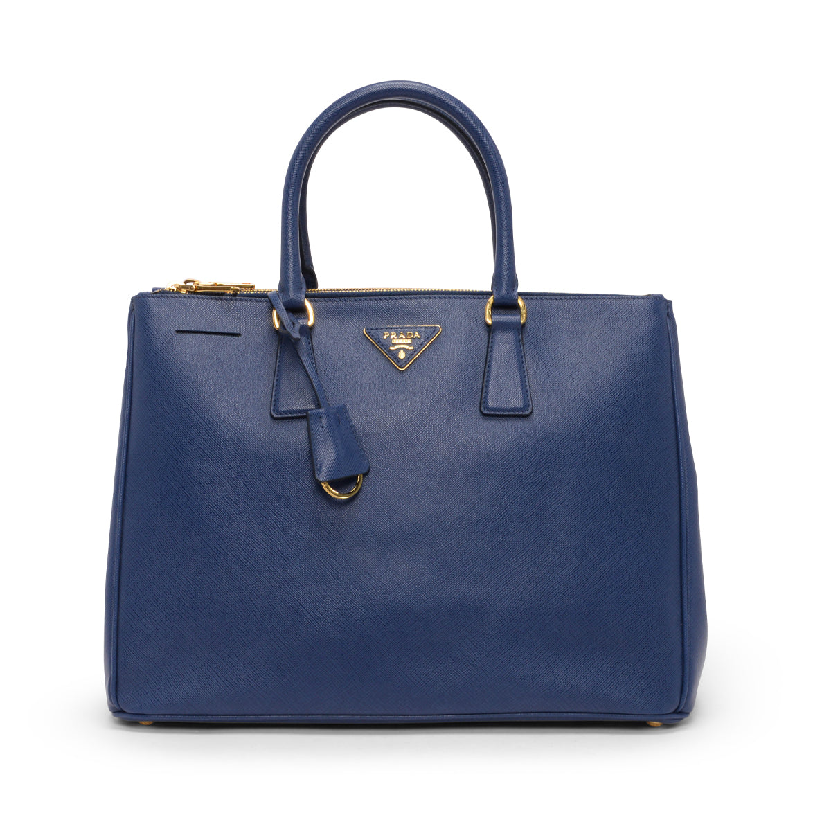 Prada Bluette Saffiano Lux Large Galleria Bag