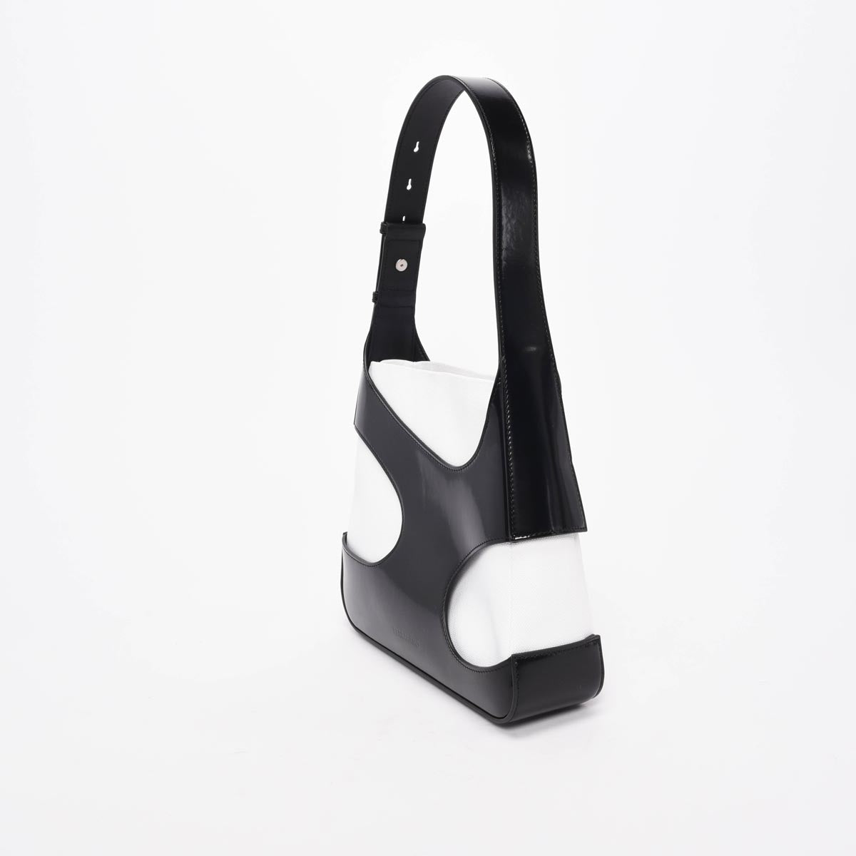 Ferragamo Black & White Cut-Out Detail Bag