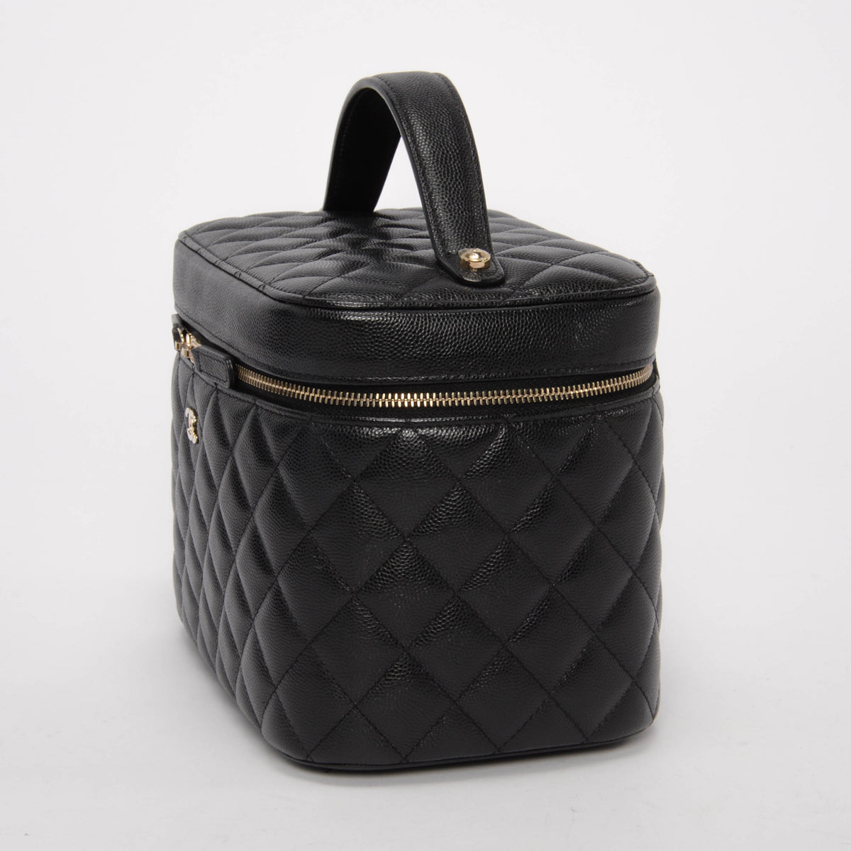 Chanel Black Caviar Vanity Case