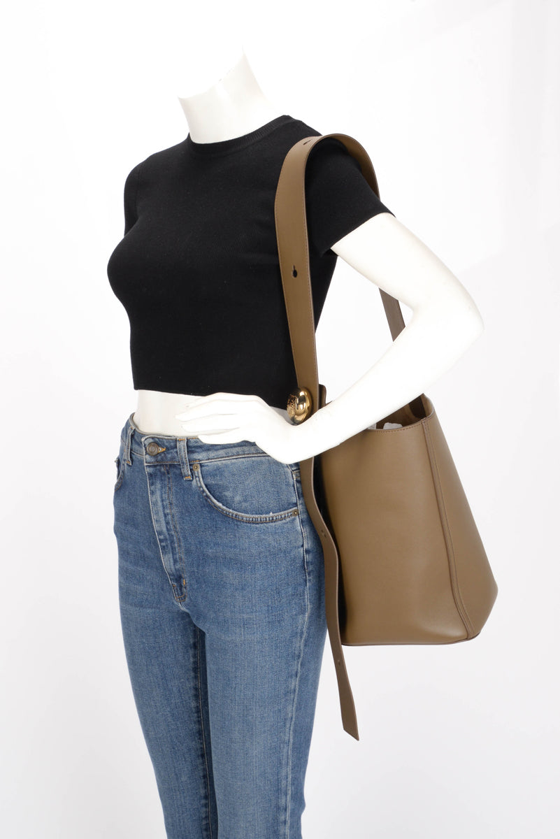 Loewe Tundra Calfskin Medium Pebble Bucket Bag