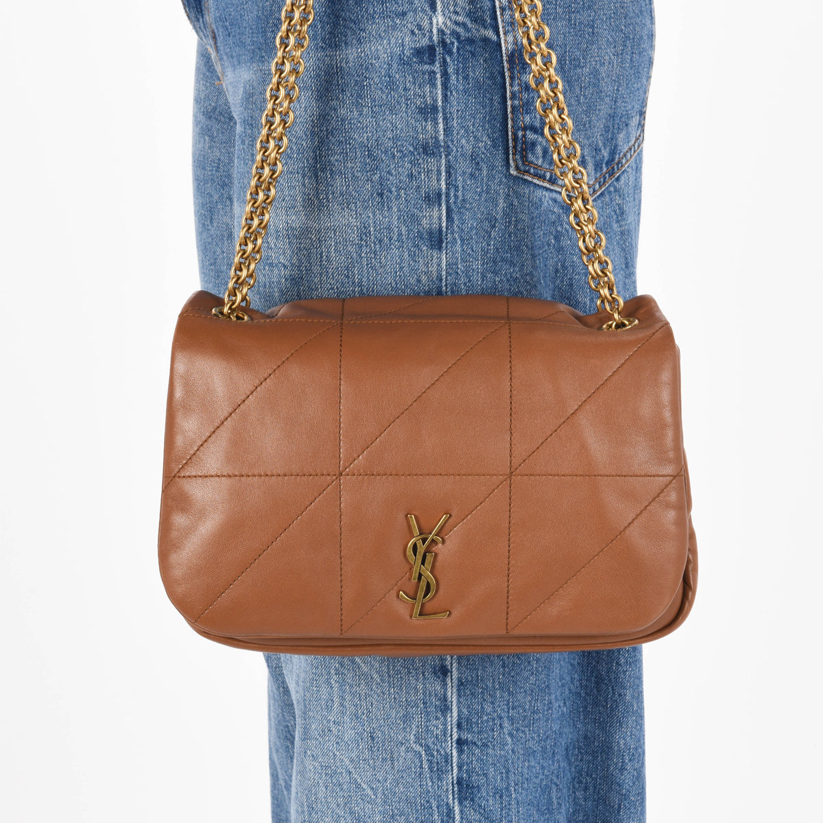 Saint Laurent Light Fox Quilted Lambskin Small Jamie 4.3 Bag