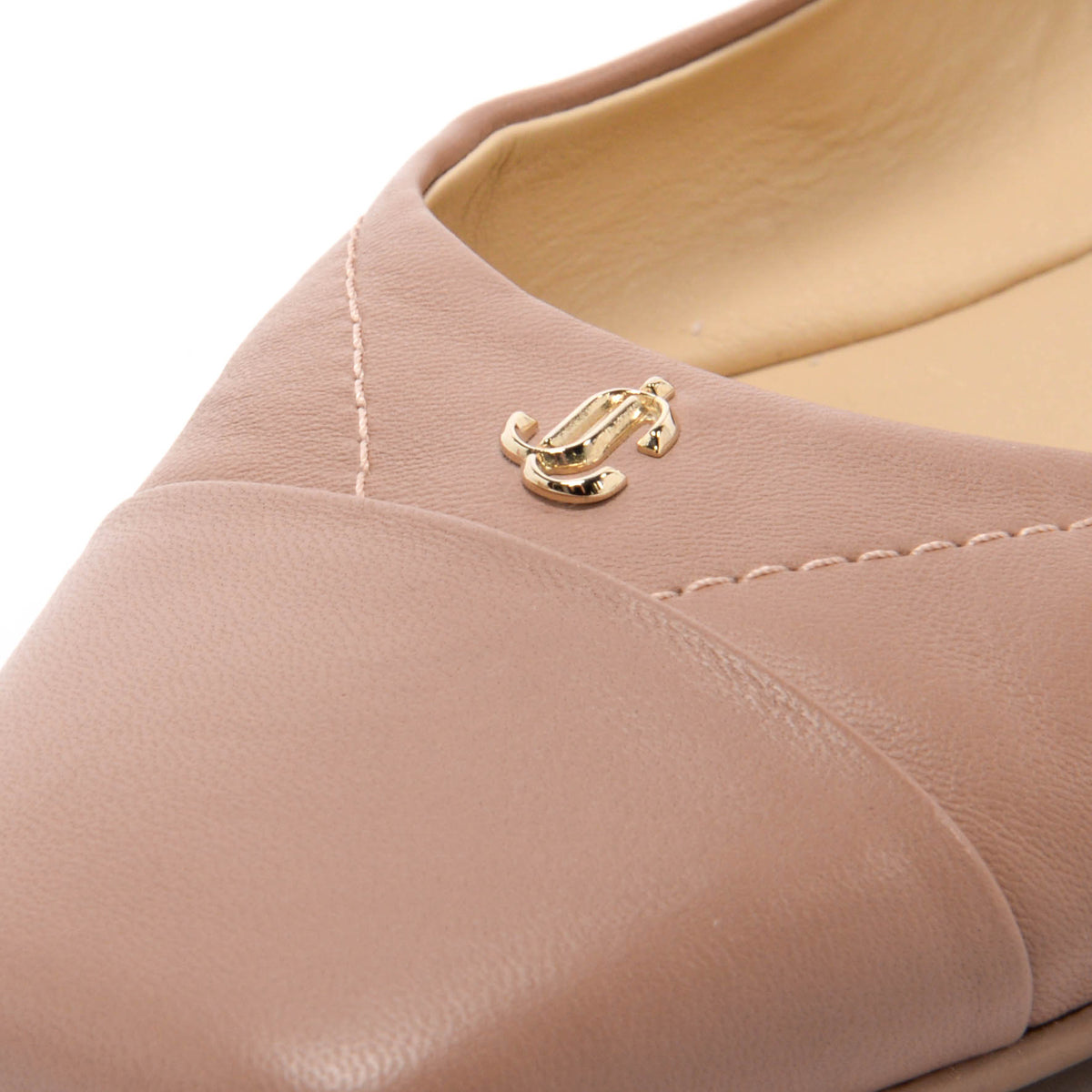 Jimmy Choo Dusty Pink Nappa Gisela Ballet Flats 40