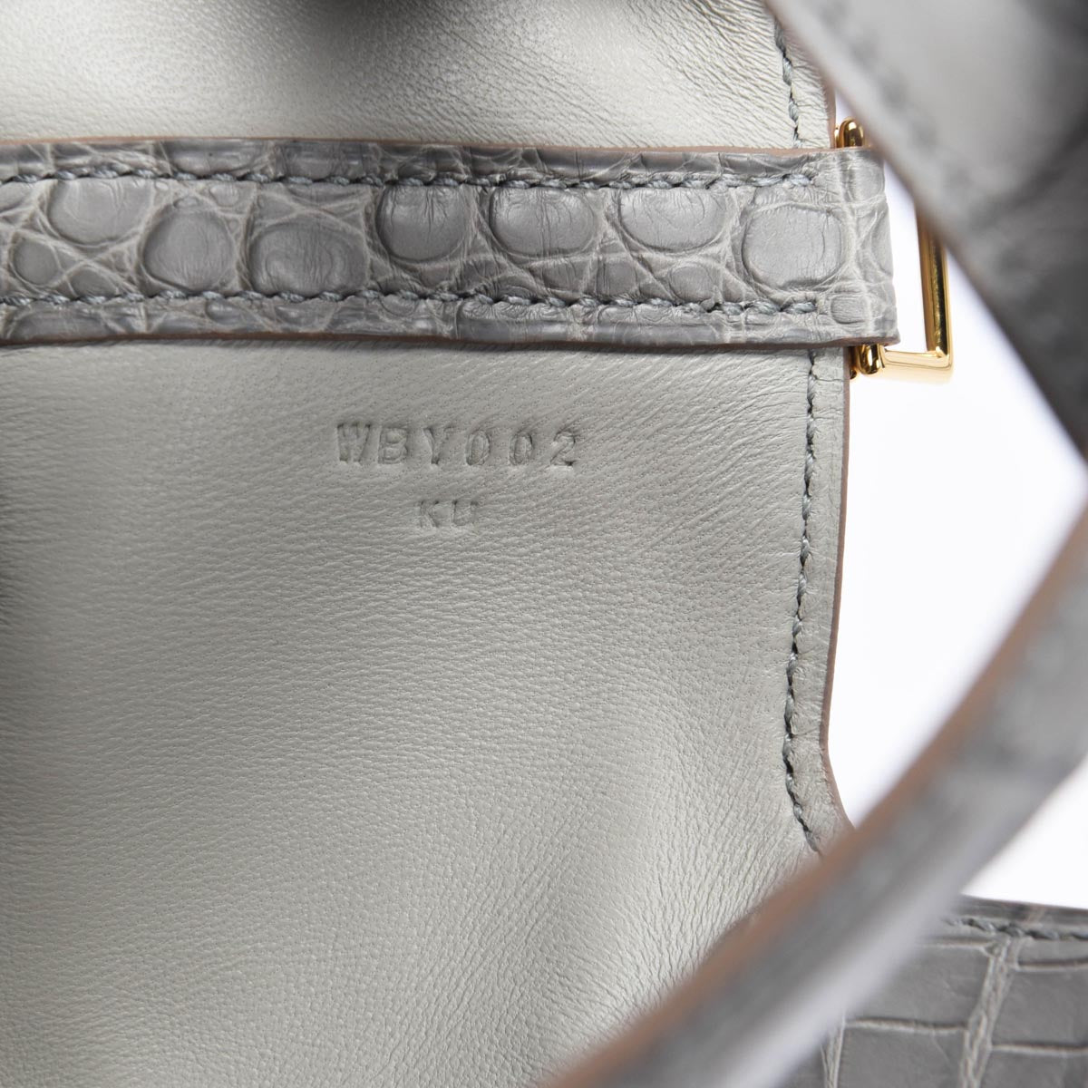Hermes Gris Perle Alligator Mississippiensis Micro Picotin Lock 14