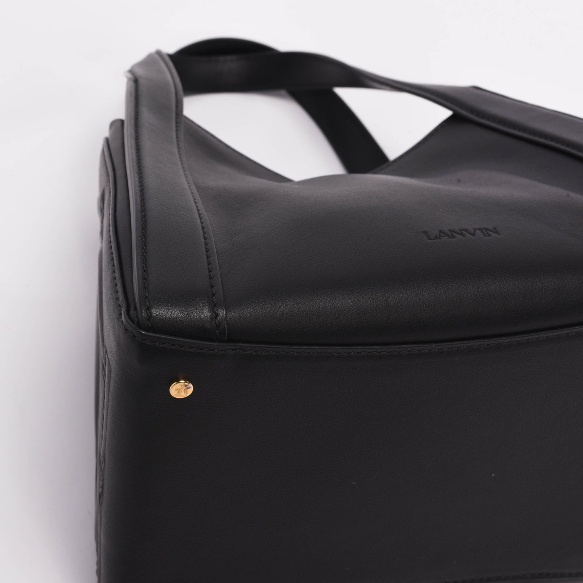 Lanvin Black Smooth Calfskin Mini Tote