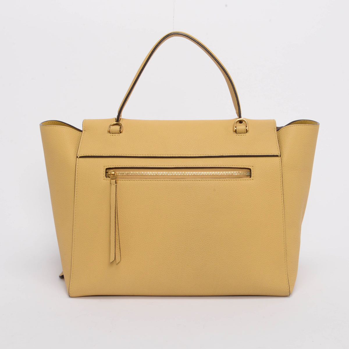 Celine Mustard Grained Calfskin Mini Belt Bag