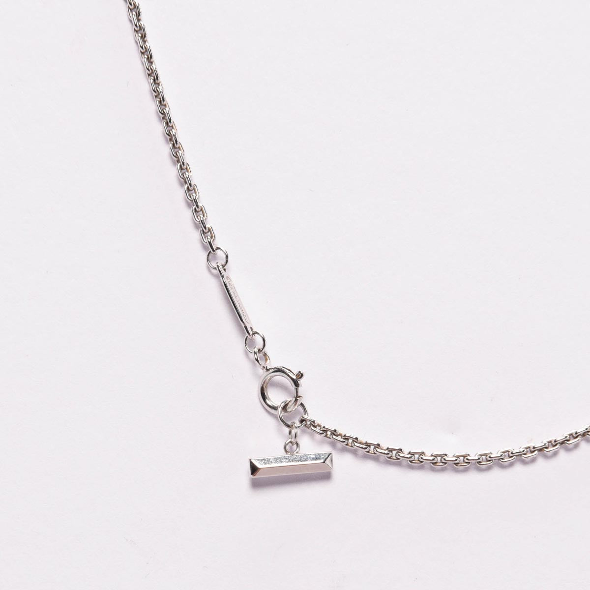 Tiffany & Co 18k White Gold T1 Circle Pendant