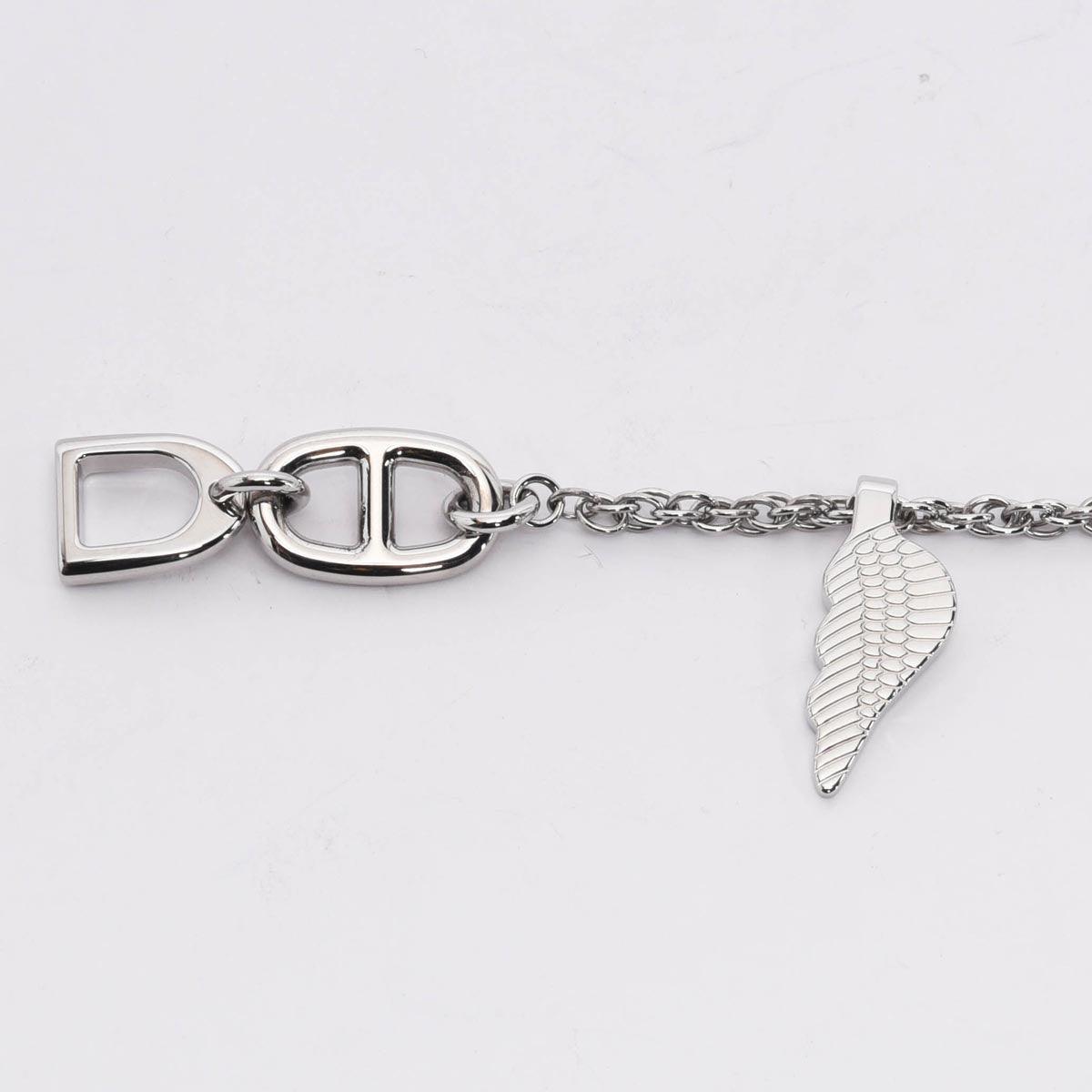 Hermes Palladium Plated Bon Voyage Key Ring