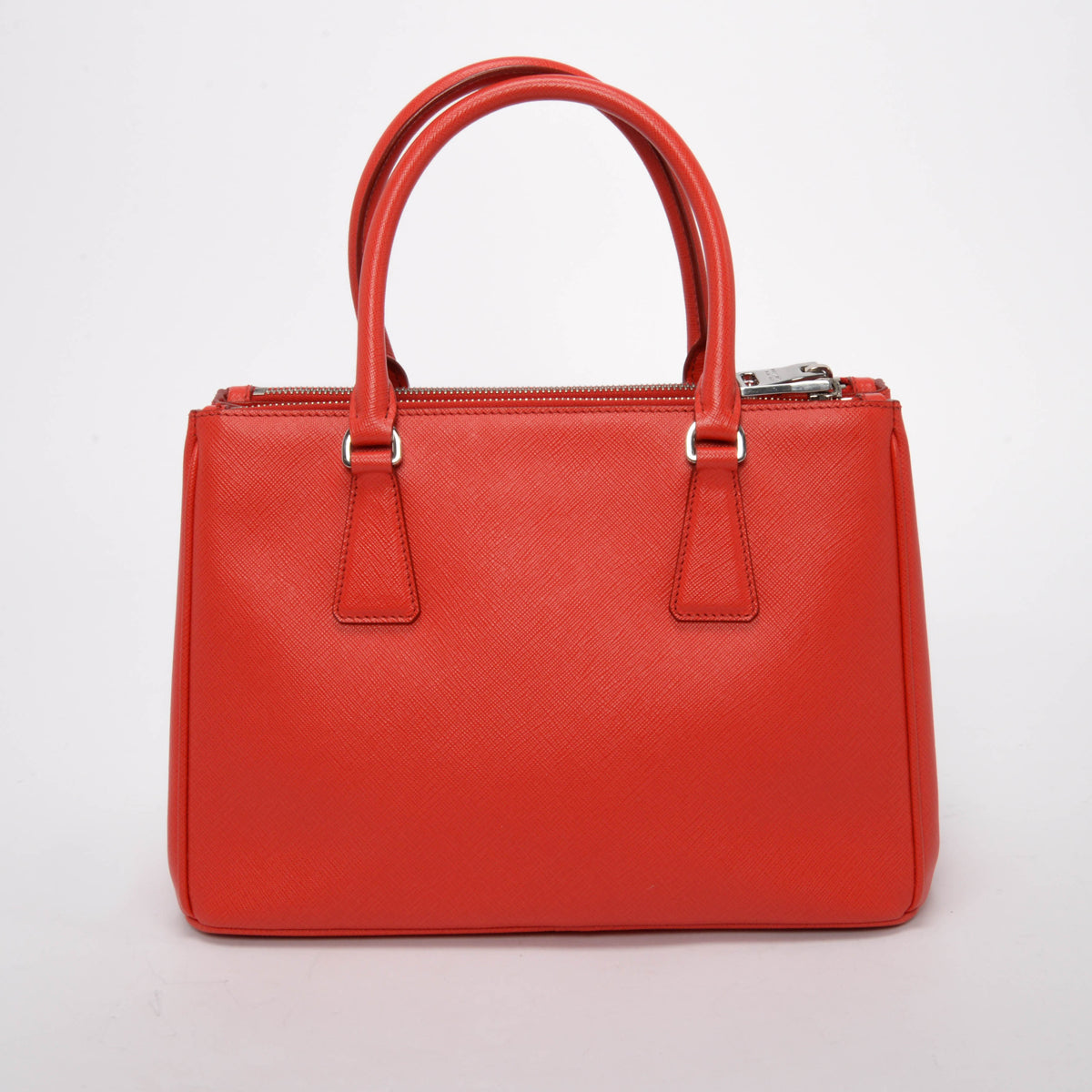 Prada Red Saffiano Lux Small Galleria Tote