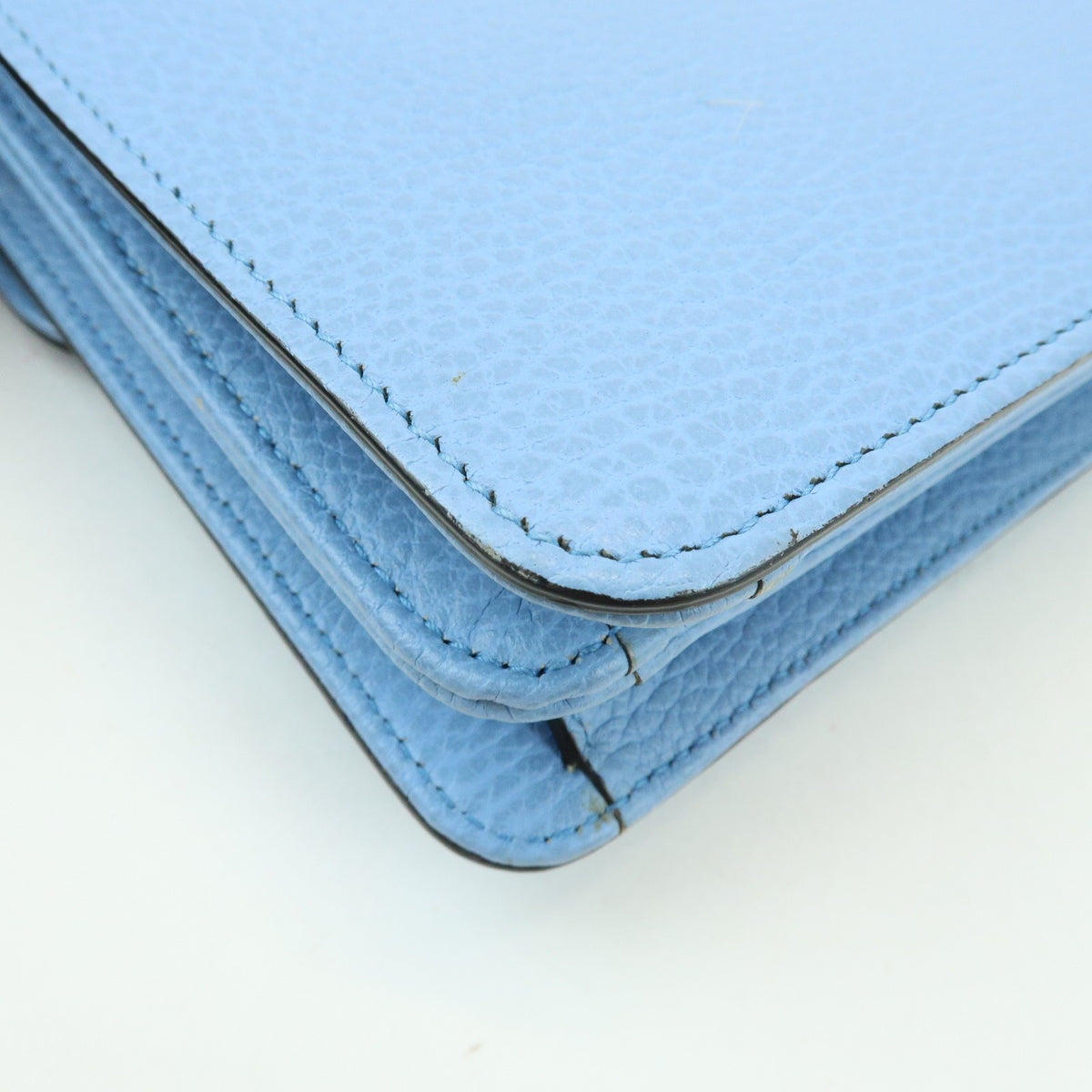 Gucci Light Blue Calfskin Interlocking G Shoulder Bag