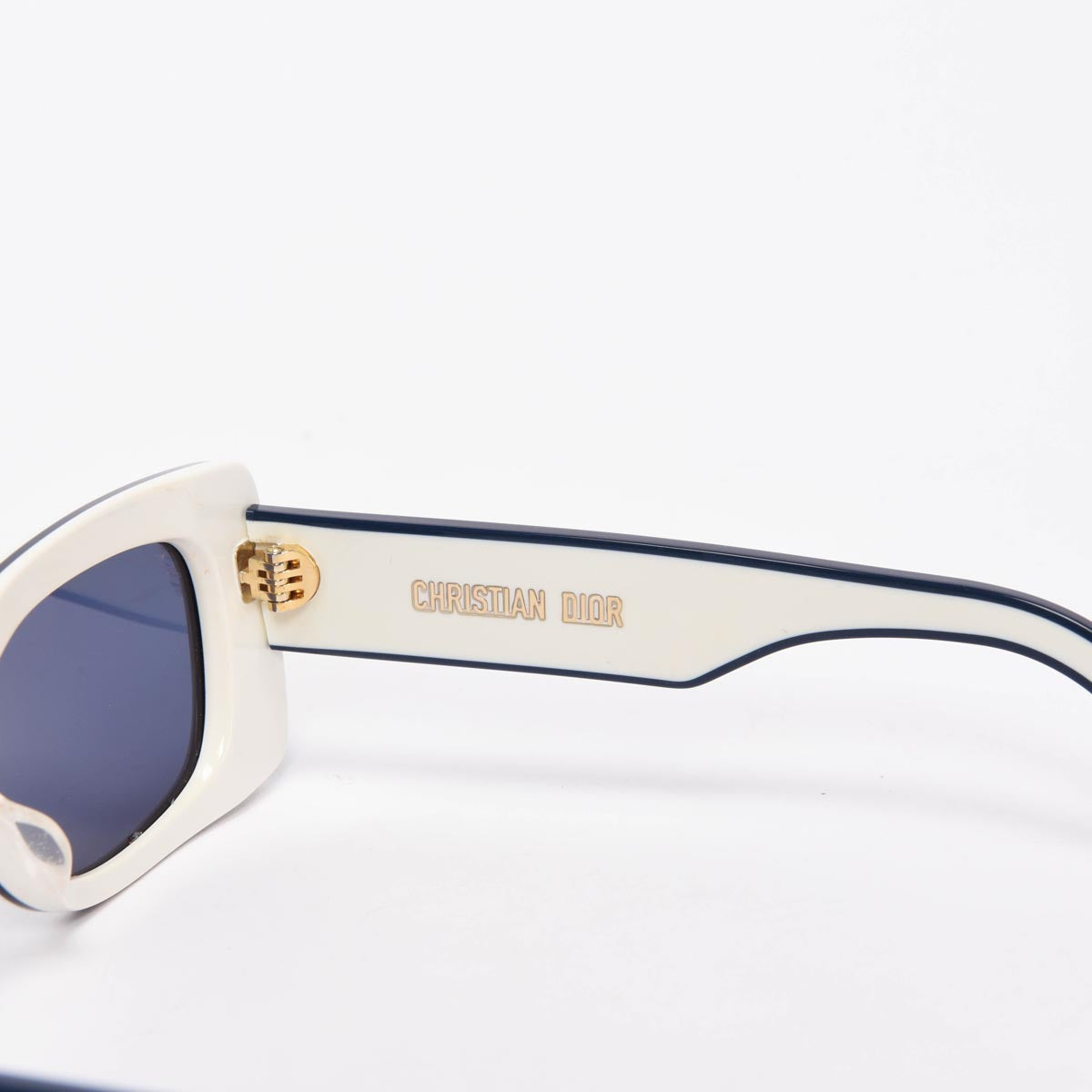 Dior White DiorPacific S1U Rectangular Sunglasses