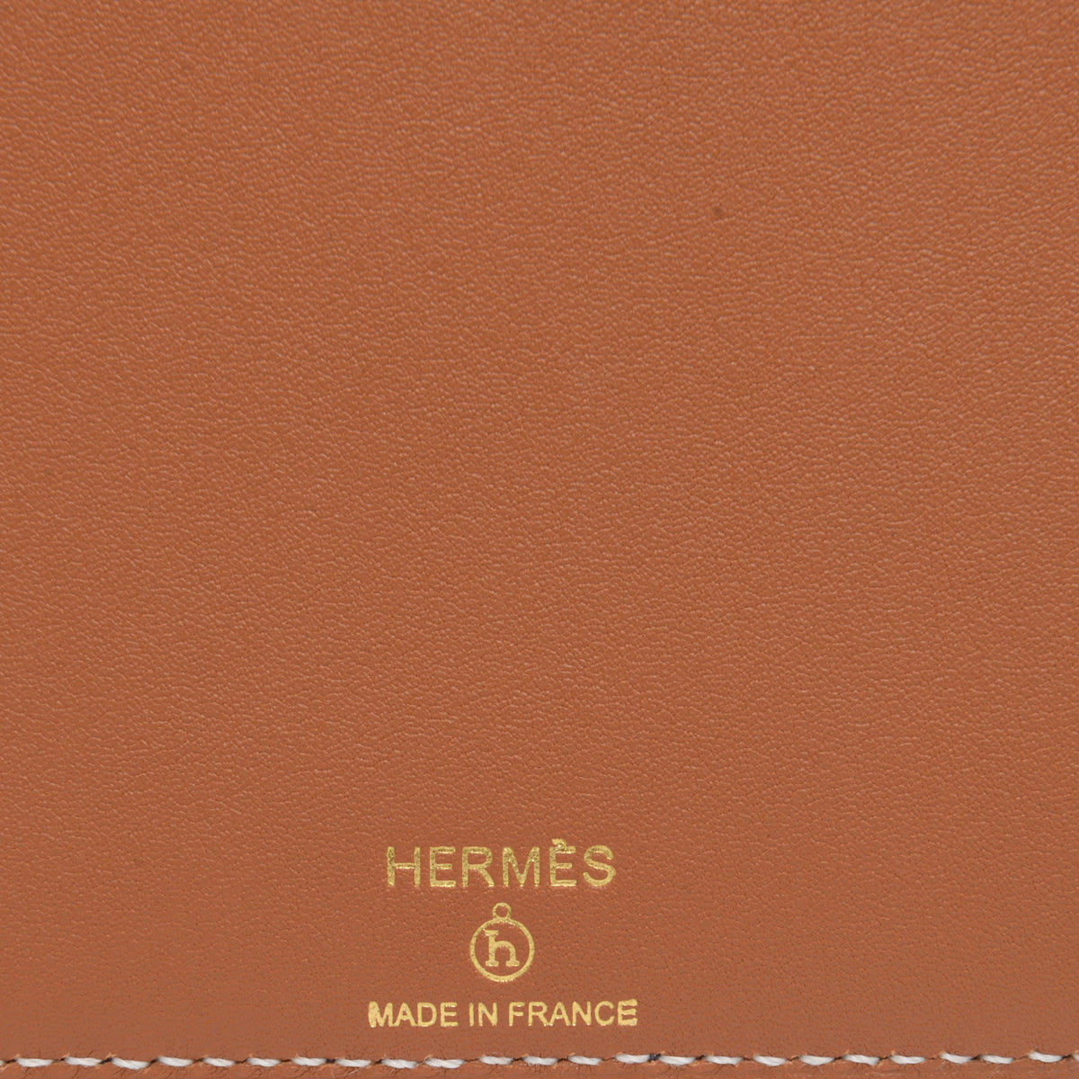 Hermes Calfskin & Silk Heart Petit H Flat Case