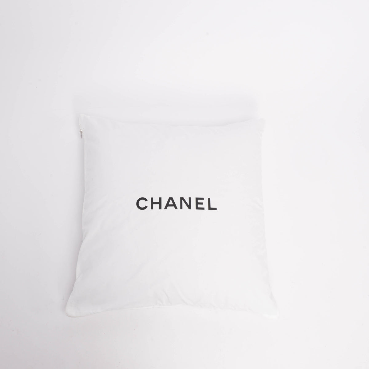 Chanel Grey Marle Knit CC Pillow