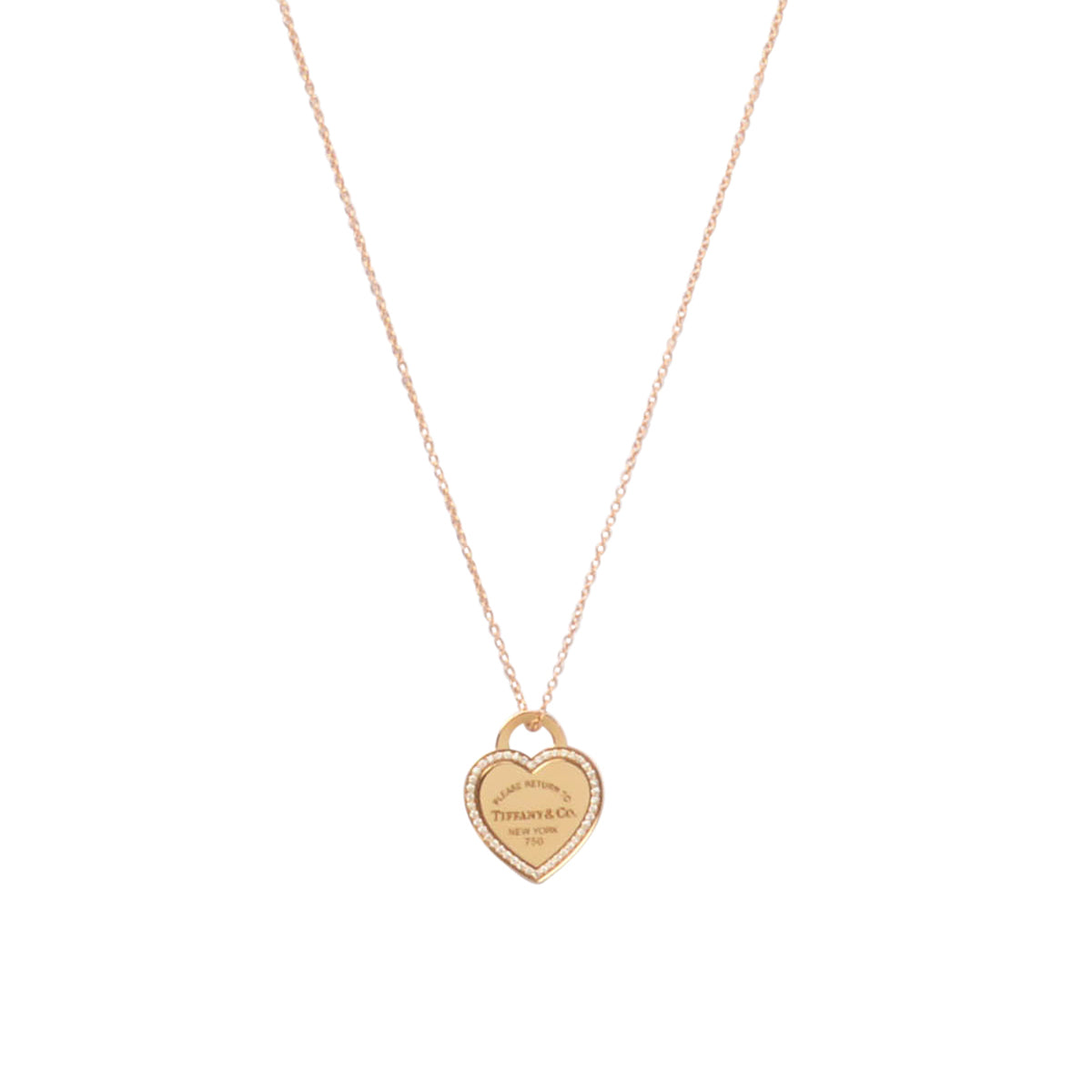 Tiffany & Co 18k Yellow Gold Return to Tiffany Heart Necklace