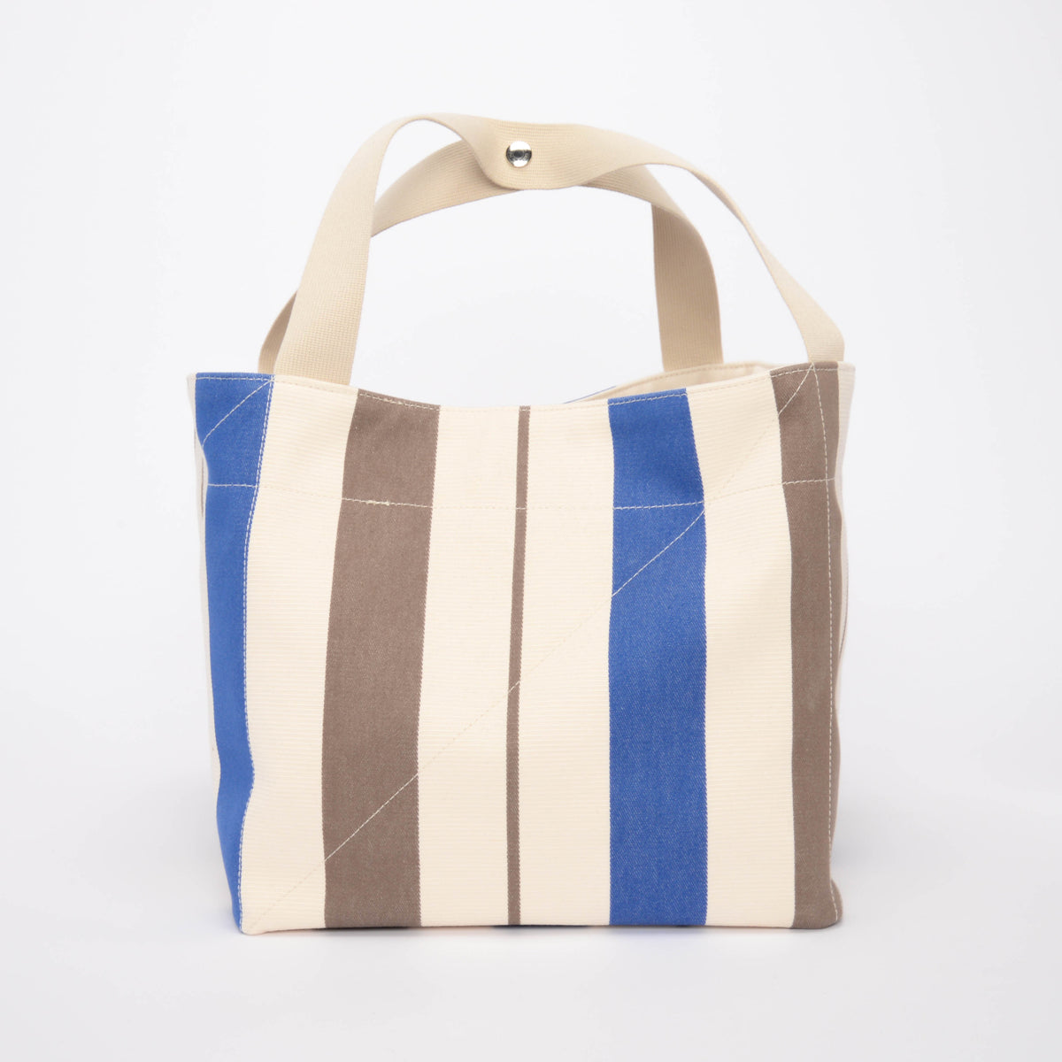 Hermes Blue Rocabar Canvas Zoulou Picnic Tote