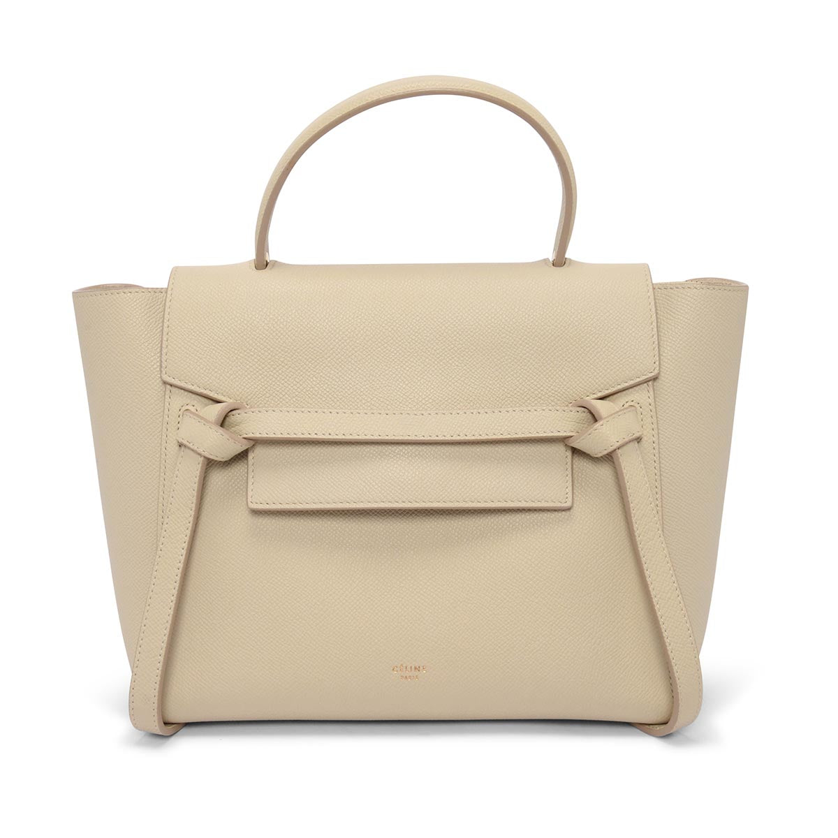 Celine Light Beige Grained Calfskin Micro Belt Bag